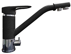 Granfest Смеситель для кухни 2624-1 черный – фотография-1