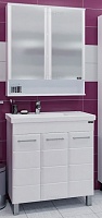 СанТа Мебель для ванной Омега 80 напольная, дверки