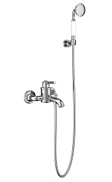 Aquatek Смеситель для ванны с душем Классик AQ1549CR хром – фотография-1