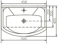 Sanflor Мебельная раковина Элеганс 50 – фотография-2