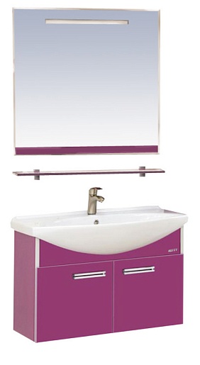 Misty Мебель для ванной Джулия 85 подвесная сиреневая – фото-1