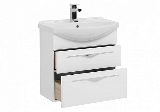 Aquanet Тумба с раковиной Ирвин 65 белая – картинка-5