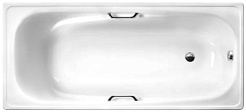 White Wave Стальная ванна "Italica 170" с ручками – фотография-1