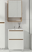 Viant Мебель для ванной Мальта 60 белая/дуб вотан
