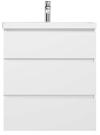 Am.Pm Мебель для ванной Gem S 75 белый глянец, напольная, с 3 ящиками – фотография-4