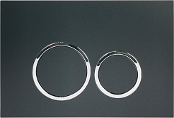 Ceruttispa Клавиша смыва CR05BK черная матовая – фотография-1