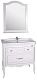 ASB-Woodline Тумба с раковиной Модерн 85 белый, (патина серебро) – фотография-18