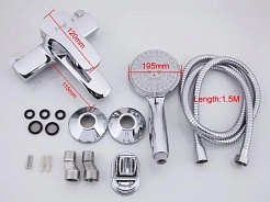 Frap Смеситель для ванны с душем H70 F3070 хром – фотография-2