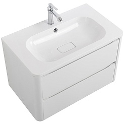 Cezares Тумба под раковину Relax 80 подвесная bianco lucido – фотография-3