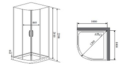 Timo Душевая кабина IMPI H-517 – фотография-6