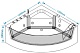 Grossman Акриловая ванна GR-13513-1 135x135 с гидромассажем – картинка-14