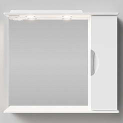 Водолей Мебель для ванной Лира 85 R с б/к белая – фотография-12