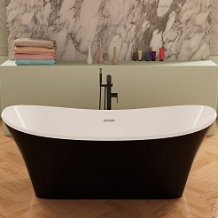 Frank Акриловая ванна 170х75 F6104 black/white – фотография-1