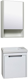 Runo Зеркальный шкаф Микра 40 R белый – фотография-3