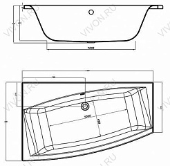 Cersanit Акриловая ванна "Virgo" 150 R – фотография-3