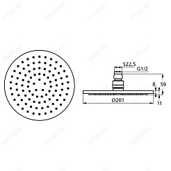 Ideal Standard Верхний душ "IdealRain B9442AA" – фотография-2