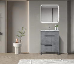 Parly Тумба с раковиной Gill 60 цементно-серый – фотография-6