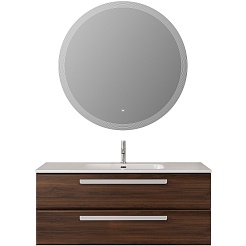 Cezares Тумба под раковину Eco Cer-N 120 орех шоколад софт без ручек – фотография-4