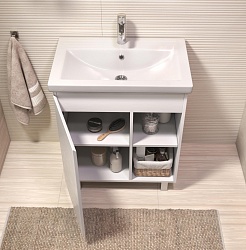 Vigo Мебель для ванной Milos 700-1-0 белая матовая – фотография-5