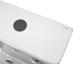 Azario Унитаз-компакт Riano AZ-1305A безободковый с бачком с сиденьем микролифт белый – фотография-15