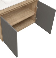 Teymi Фасад для тумбы Netta 80 Волна графит