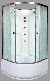 DTO Душевая кабина ЕМ4580 N (без крыши) с гидромассажем – фотография-1