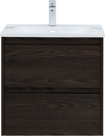 Aquanet Тумба с раковиной Nova Lite 60 (Арт) подвесная дуб черный – картинка-3