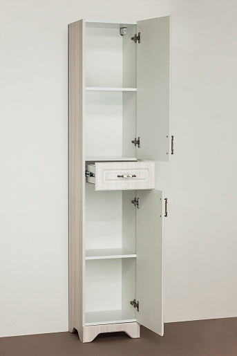 Style Line Шкаф пенал Олеандр-2 36 рельеф пастель – картинка-3