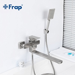 Frap Смеситель для ванны H802 F22802 сатин – фотография-2