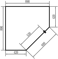 BERGES Wasserhaus Душевой уголок Solo T 90x90 061105 – фотография-4