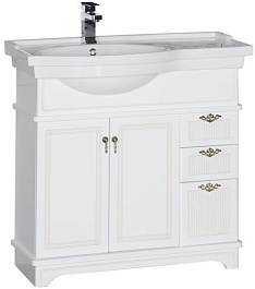 Aquanet Тумба с раковиной "Луис 90" L белая (176926) – фотография-1