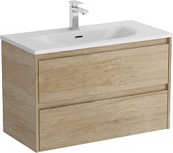 BelBagno Тумба с раковиной Kraft 39 80 Rovere Nebrasca Nature с раковиной BB-8099-3-80 – фотография-1