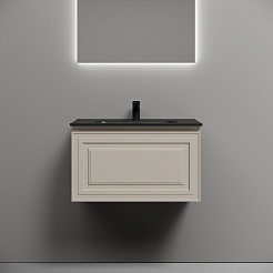 Sancos Тумба с раковиной Very 70 beige soft раковина Element 71 CN7007MB – фотография-6