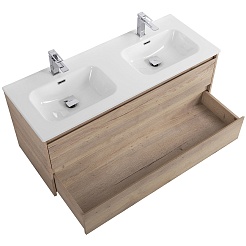 BelBagno Тумба с раковиной Kraft 120 подвесная Rovere Galifax Bianco – фотография-4