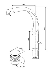 Am.Pm Смеситель Admire F108210B – фотография-5