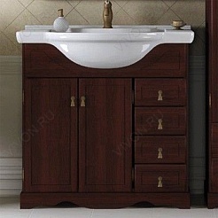 Opadiris Мебель для ванной Клио 80 орех антикварный – фотография-2