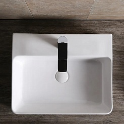 Ceruttispa Раковина накладная 52 CR0094 белая – фотография-4