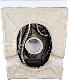 Azario Унитаз приставной AZ102 импульсный безободковый с сиденьем микролифт белый – фотография-10