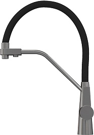 Teymi Смеситель для кухни Solli T10271 оружейная сталь/черный – фотография-2