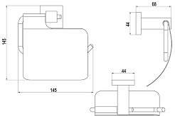 Timo Держатель туалетной бумаги Selene 17042/17 – фотография-2