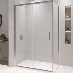RGW Душевой уголок Passage PA-145 100x80 профиль хром стекло прозрачное – фотография-1