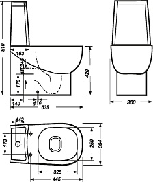Sanita Luxe Унитаз-компакт Infinity Rimless с микролифтом безободковый – фотография-8