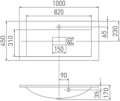 Opadiris Умывальник мебельный Премьер 1000 М – фотография-3