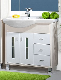 Бриклаер Тумба для умывальника Бали 90 L светлая лиственница – фотография-1