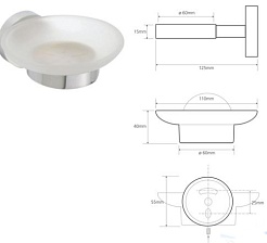 Bemeta Мыльница настенная Omega 104108042 – фотография-2