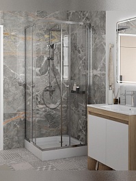 Teymi Душевой уголок Helmi 80х80 с поддоном T00601 – фотография-13