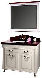 Водолей Мебель для ванной "Изабель 90" F-3 красная – фотография-1