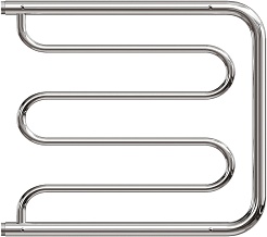 Point Полотенцесушитель водяной 600x500 PN25665P с полкой хром – фотография-2