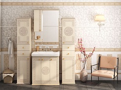 Misty Мебель для ванной Olimpia Lux 75 L бежевая патина – фотография-6