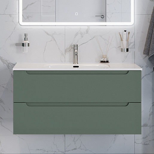 BelBagno Тумба под раковину Etna 100 подвесная еловая матовая – фотография-2